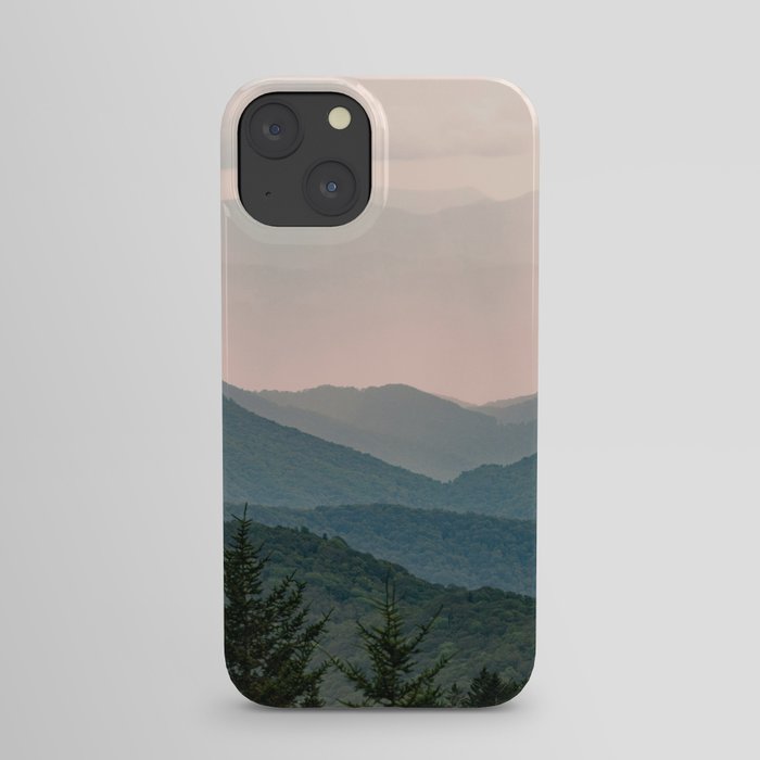 Smoky Mountain Pastel Sunset iPhone Case