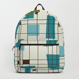 Mid-Century Modern (teal) Backpack