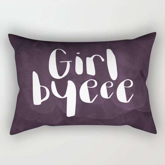 Girl Byeee Rectangular Pillow