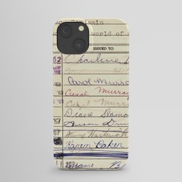 Library Card 780 The Wonderful World of Music iPhone Case