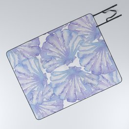 Shell Ya Later - Purple Seashell Pattern Picnic Blanket
