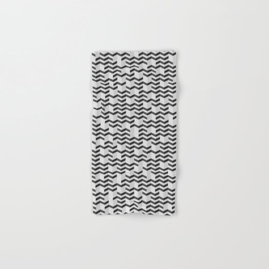 FOLDED / black Hand & Bath Towel