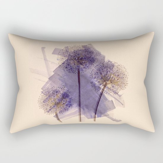 three flowers Rectangular Pillow