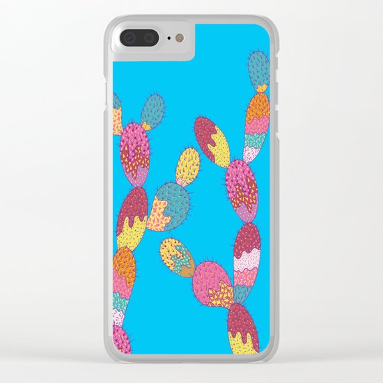 Summer Succulent Clear iPhone Case