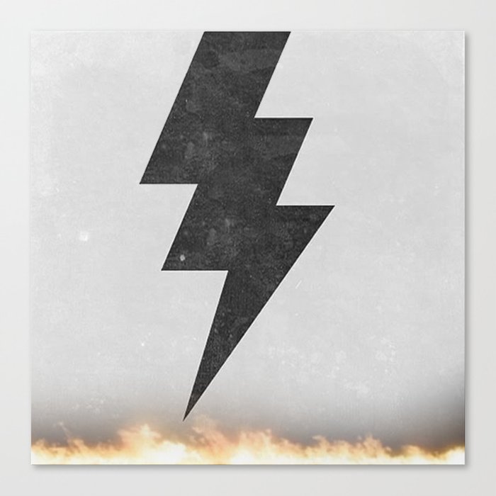 lightning strike Canvas Print.