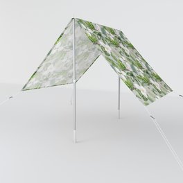 Tropical Flowers Parrots Foliage Pattern Sun Shade