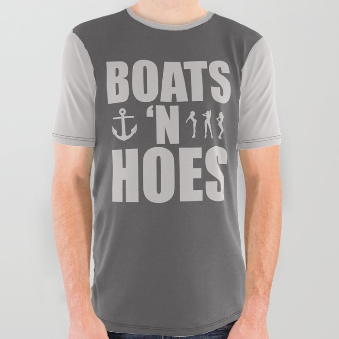 Boats N' Hoes All Over Graphic Tee