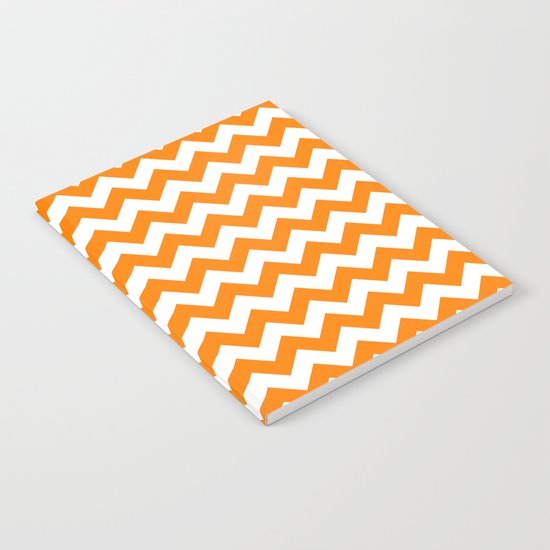 Chevron (Orange/White) Notebook