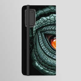 Dinosaur Reptile Eye Creepy Close Up Android Wallet Case