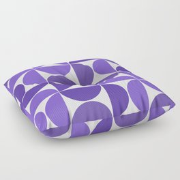 Very peri mid century modern geometric shapes Floor Pillow