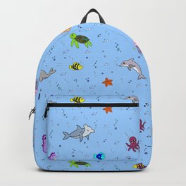 Sea creature pattern Backpack