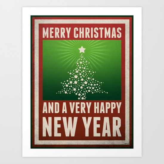Merry Christmas Art Print