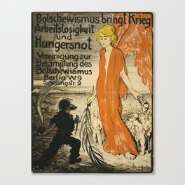 Vintage poster - Anti-Communist Propaganda Canvas Print