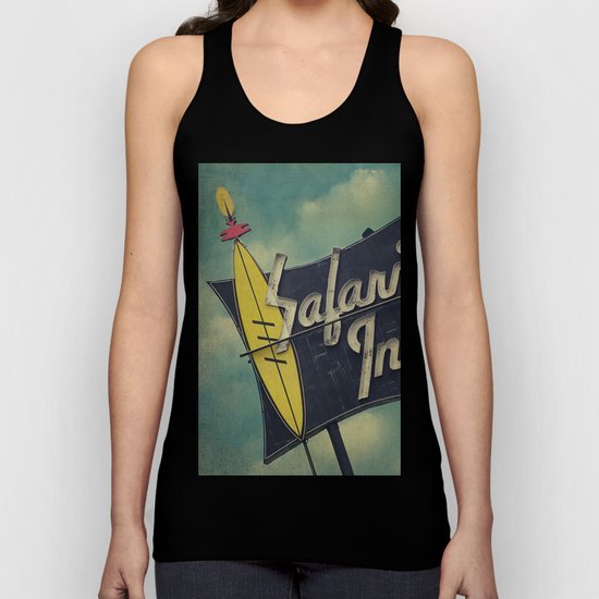 Safari Inn, Burbank, CA. Unisex Tank Top