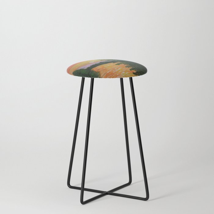 Acrylic Sunset Tree Counter Stool