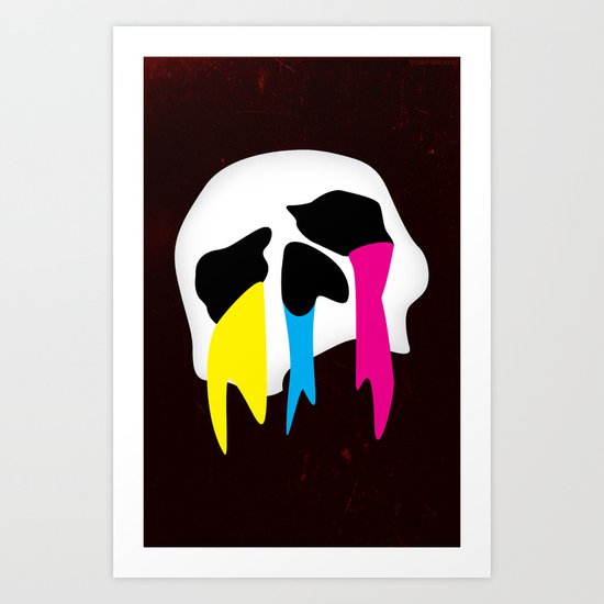 CMYK Death Art Print