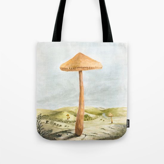 Mushland - Watercolors Tote Bag