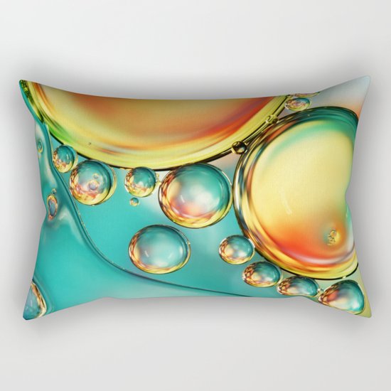 Oil and Water Wave Rectangular Pillow