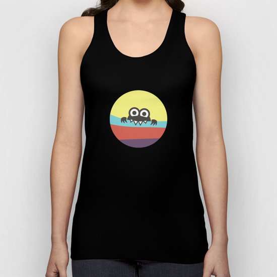 Yummy Colorful Stripes Cute Cartoon Character Unisex Tank Top