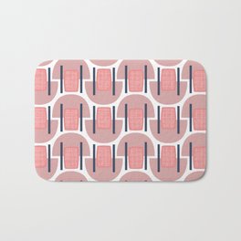 Annabelle Badematte | Geometric, Pattern, White, Shape, Blue, Graphicdesign, Simple, Vector, Barcloth, Retro 