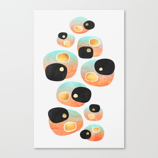 Tropical Pebbles Canvas Print