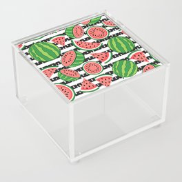 Fresh Summer Watermelon Slices Print Acrylic Box