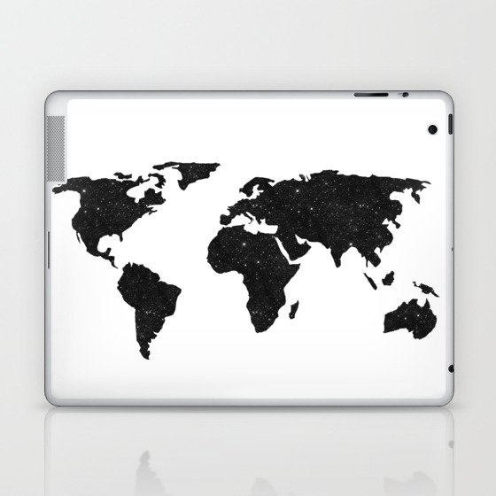 Galaxy World Map Laptop & iPad Skin