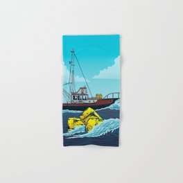 Jaws: Orca Illustration Hand & Bath Towel