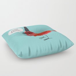 Birds With Attitude: Yasss Queen Floor Pillow