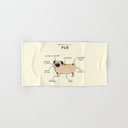Anatomy of a Pug Hand & Bath Towel