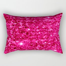 SparklE Hot Pink Rectangular Pillow