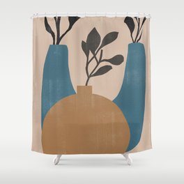 Minimal Vases No.2 Shower Curtain