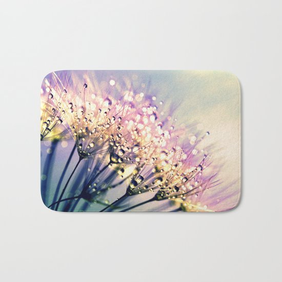 Pastel Dandelion Dew Bath Mat