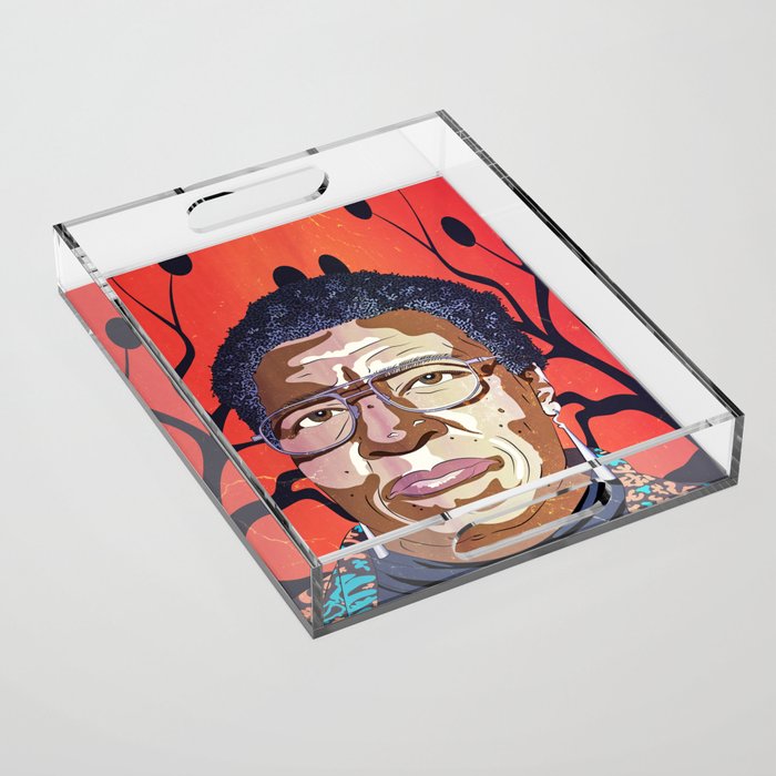 Octavia Butler Portrait Acrylic Tray