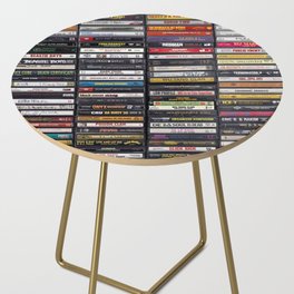 Old 80's & 90's Hip Hop Tapes Side Table