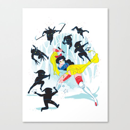 Tales of a Snow Geisha Canvas Print