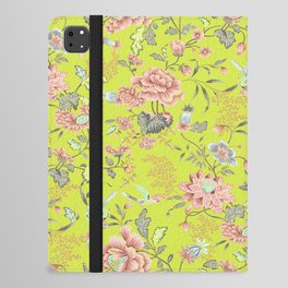Oriental Flowers Chinoiserie Lime iPad Folio Case