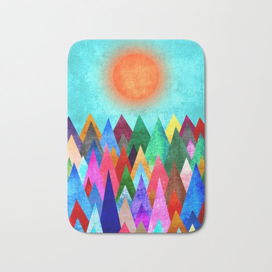 Summer Peaks Bath Mat