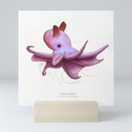 Dumbo octopus scientific illustration art print Mini Art Print