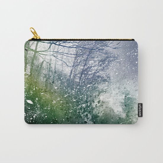 Acrylic Forest Blizzard Carry-All Pouch