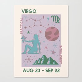 Virgo Astrology Canvas Print