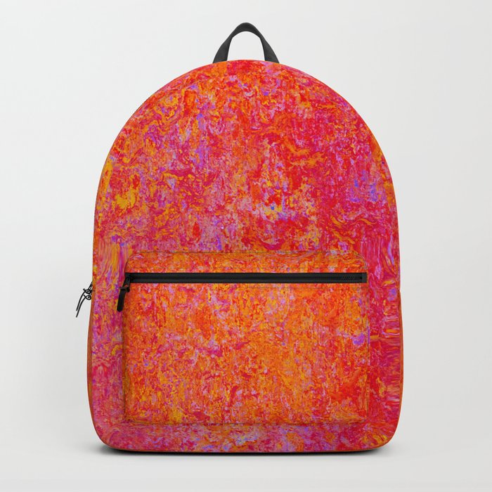 Tequila Sunrise-sunset, orange, abstract, bright, vivid Backpack
