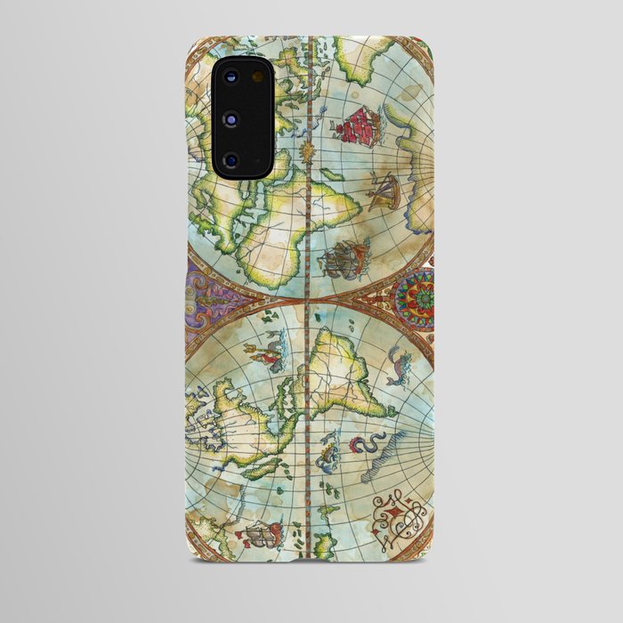 Magical Antique World Map  Android Case