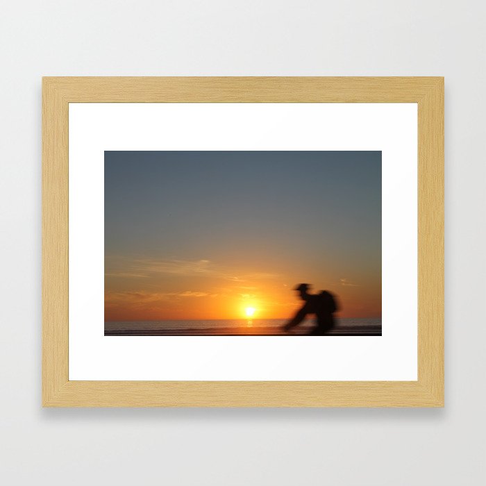 ten speed sunset Framed Art Print