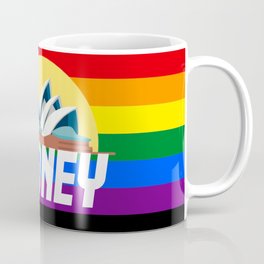 Sydney Mardi Gras gay Australia gay pride rainbow flag Coffee Mug