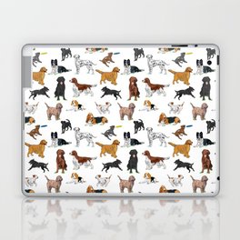Cute Dogs Illustrations Pattern Laptop Skin
