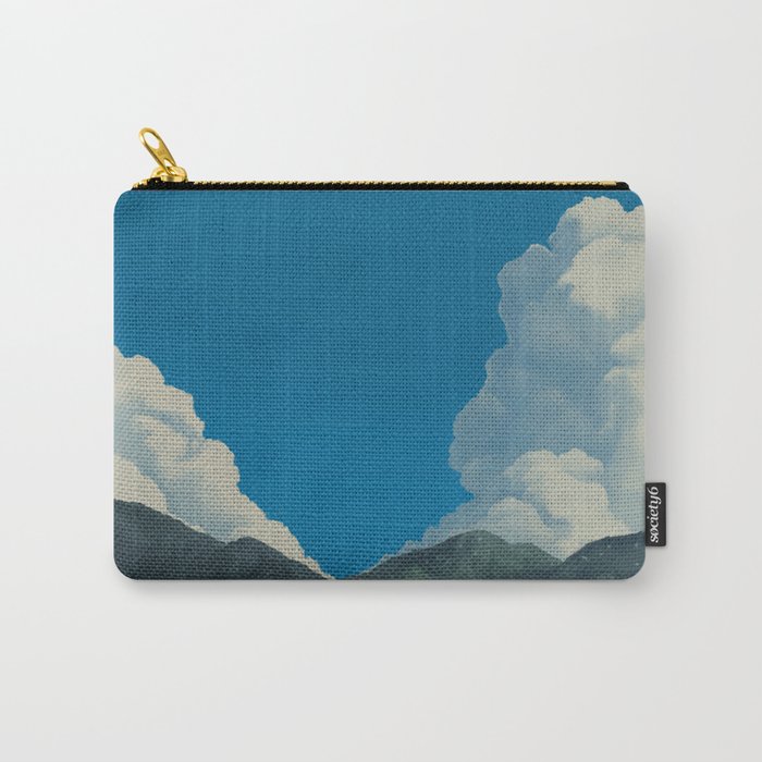 Puffy Anime-style Clouds Carry-All Pouch