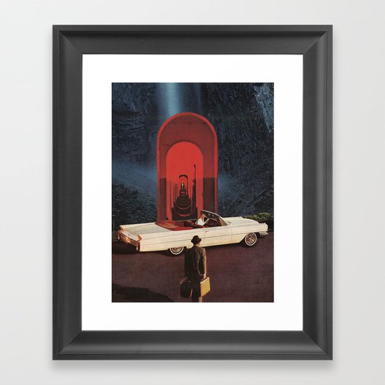 danger in the past Framed Art Print