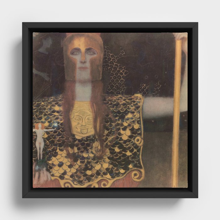 Pallas Athene - Gustav Klimt - 1918 Framed Canvas