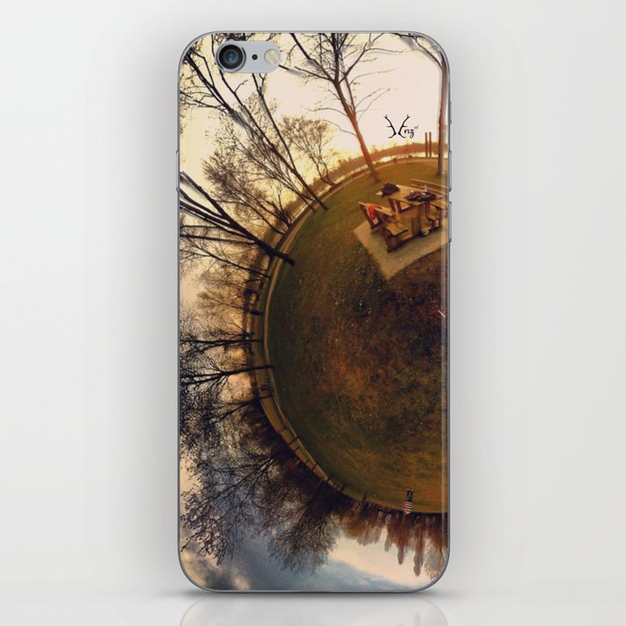 PARK PLANET PROJECT PO PARK CREMONA ITALY AUTUMN NATURE iPhone Skin